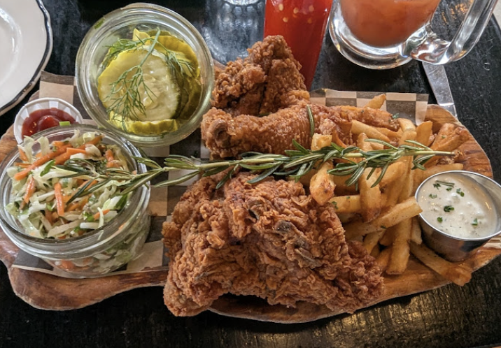 Bud and Marilyn's signature dishes Nashville Hot BunsMarilyn's Fried Chicken“French Onion Soup” Meatloaf
